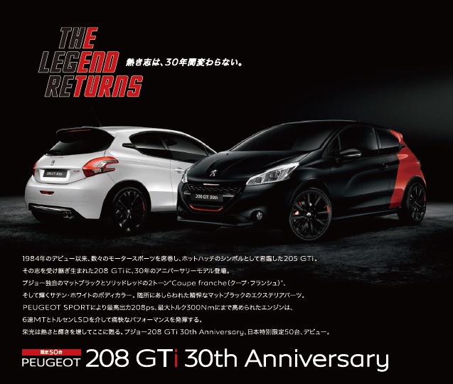 ２０８ＧＴＩ　３０周年アニバーサリー