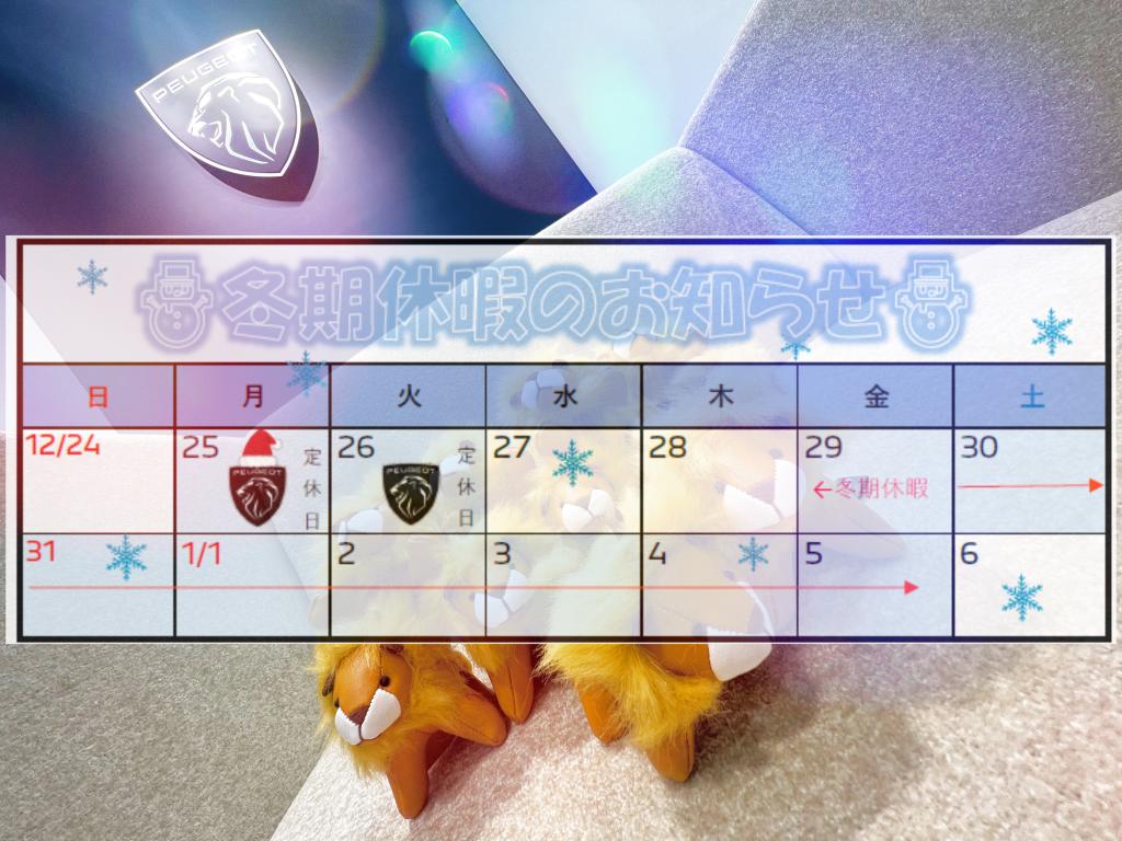°˖✧冬期休暇のお知らせ✧˖°